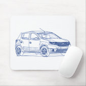 Tapis De Souris Dacia Sandero 2013 (Avec souris)