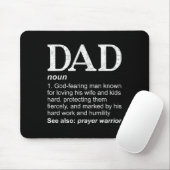 Tapis De Souris Dad Definition Father's Day Daddy Christian Dad (Avec souris)