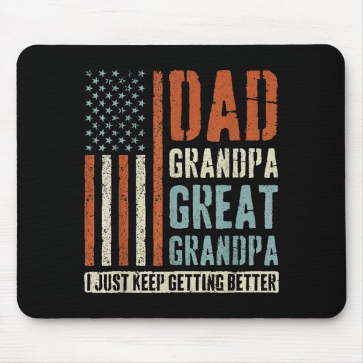 Tapis De Souris Dad Grandpa Great Grandpa (Devant)