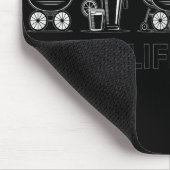 Tapis De Souris Dad Life Bottle Grill Beer Stroller Adorable Fathe (Coin)