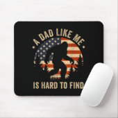 Tapis De Souris Dad Like Me Is Hard To Find Bigfoot Usa Flag Funny (Avec souris)