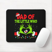 Tapis De Souris Dad Of The Little Who Funny Christmas Pregnancy An (Avec souris)