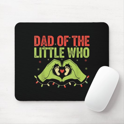 Tapis De Souris Dad Of The Little Who Qoute Christmas Pregnancy An (Avec souris)