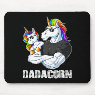 Tapis De Souris Dadacorn - Unicorn Papa et Ba
