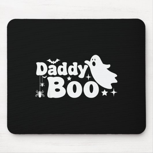 Tapis De Souris Daddy Boo Funny Ghost Halloween Family Matching (Devant)