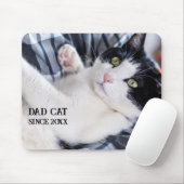 Tapis De Souris Daddy cat since Photo cute cat (Avec souris)