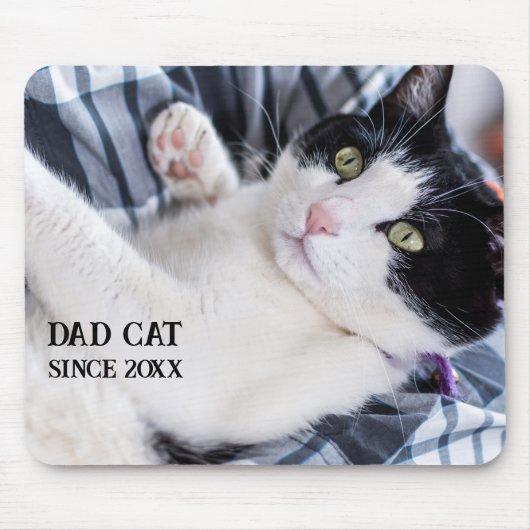 Tapis De Souris Daddy cat since Photo cute cat (Devant)
