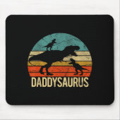Tapis De Souris Daddy Dinosaur Daddysaurus 2 Two Kids Christmas Gi (Devant)