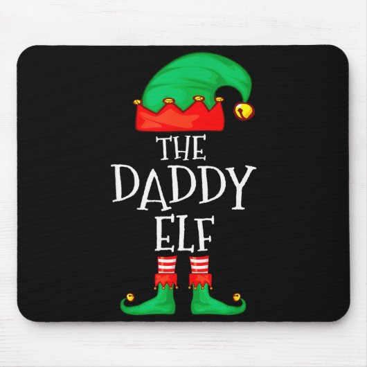 Tapis De Souris Daddy Elf Family Christmas Daddy Dad Father Elf Sw (Devant)