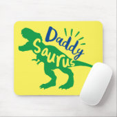 Tapis De Souris Daddy Saurus T-Rex Silhouette (Avec souris)