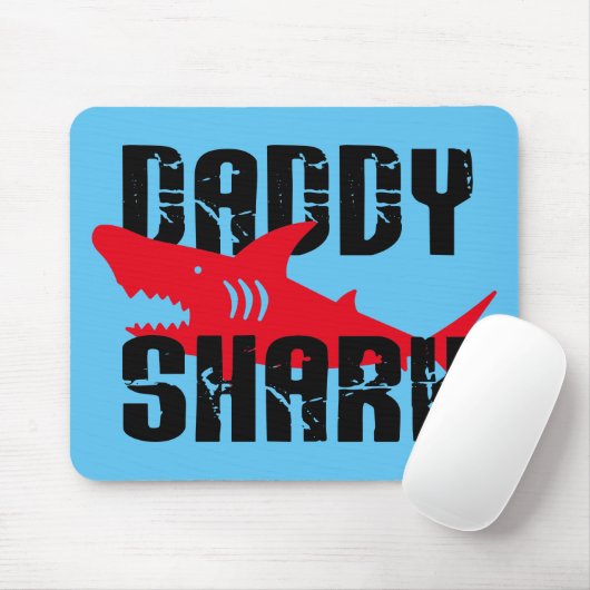Tapis De Souris Daddy Shark Worn Graphic (Avec souris)