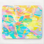 Tapis De Souris Daffodil Pastel Jaune Abstrait (Devant)