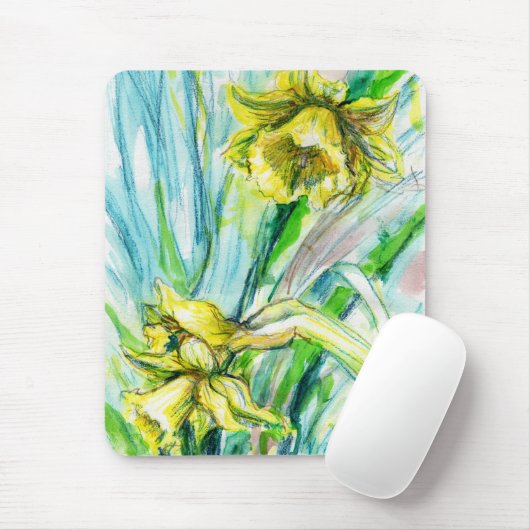 Tapis De Souris Daffodil Spring Mousepad (Avec souris)
