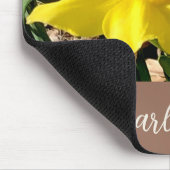 Tapis De Souris Daffodile de printemps jaune dans le jardin Nom pe (Coin)