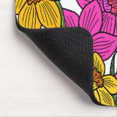 Tapis De Souris Daffodils colorés Fleurs Design (Coin)
