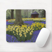 Tapis De Souris Daffodils, jacinthe de raisin et jardin de tulipes (Avec souris)