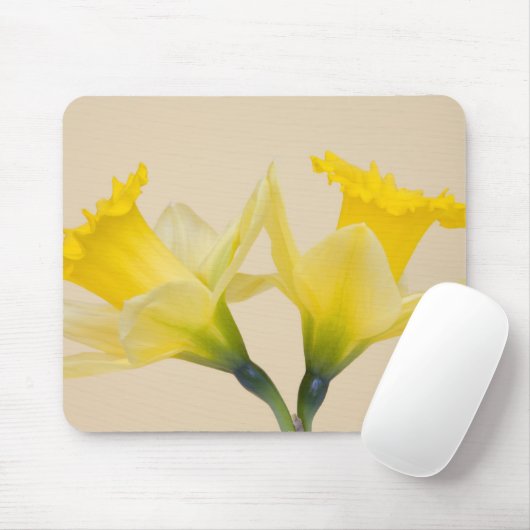 Tapis De Souris Daffodique jaune (Avec souris)