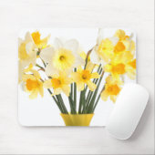 Tapis De Souris Daffodiques dans un Vase Mousepad (Avec souris)
