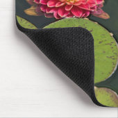 Tapis De Souris Dahlia flottante dans l'étang (Coin)