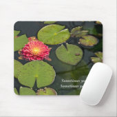 Tapis De Souris Dahlia flottante dans l'étang (Avec souris)