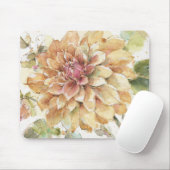 Tapis De Souris Dahlia orange (Avec souris)
