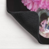 Tapis De Souris Dahlia rose Mousepad (Coin)