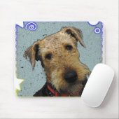 Tapis de souris d'Airedale (Avec souris)