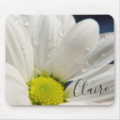 Tapis De Souris Daisée avec Dew Drops Pad de souris (Devant)