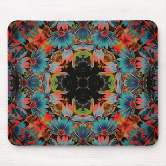 Tapis De Souris Daisies africaines Abstraites Floral Art (Devant)