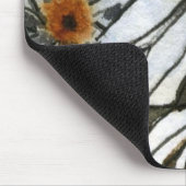 Tapis De Souris "Daisy #2" Mousepad floral (Coin)