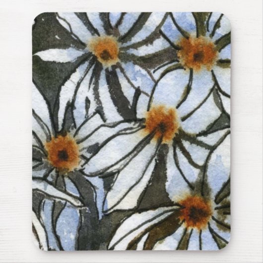 Tapis De Souris "Daisy #2" Mousepad floral (Devant)