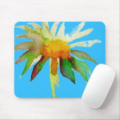 Tapis De Souris Daisy Blue Modern Art fleur (Avec souris)