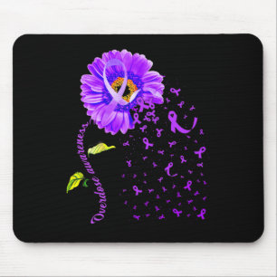 Tapis De Souris Daisy Butterfly Purple Ribbon
