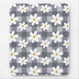 Tapis De Souris Daisy Days Mousepad - En vichy noir