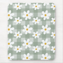 Daisy Days Mousepad - En vichy vert