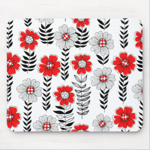 Tapis De Souris Daisy dooda en rouge et noir