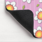 Tapis De Souris Daisy Joy Daisies roses Mousepad (Coin)
