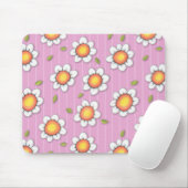 Tapis De Souris Daisy Joy Daisies roses Mousepad (Avec souris)