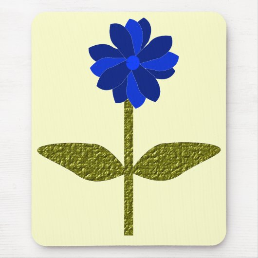 Tapis De Souris Daisy Ocean Blue Mousepad (Devant)