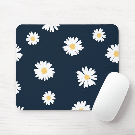 Tapis De Souris Daisy On Blue Motif (Avec souris)