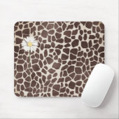 Tapis De Souris Daisy on Giraffe Print (Avec souris)
