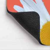 Tapis De Souris Daisy Orange Élégant Script blanc (Coin)
