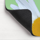 Tapis De Souris Daisy Photo Green Elegant White Script (Coin)