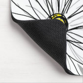 Tapis De Souris Daisy tendance avec gris et jaune (Coin)