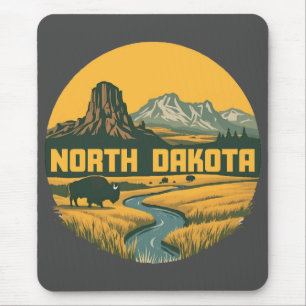 Tapis De Souris Dakota du Nord États-Unis d'Amérique