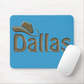 Tapis De Souris Dallas - couleur variable d'arrière - plan (Avec souris)