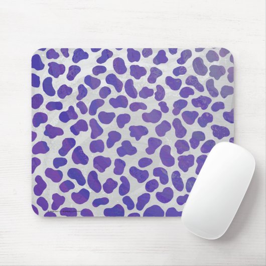 Tapis De Souris Dalmatian Purple and White Print (Avec souris)