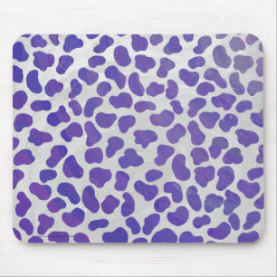 Tapis De Souris Dalmatian Purple and White Print