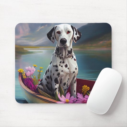 Tapis De Souris Dalmatien à la pagaie : une aventure Pittoresque (Avec souris)
