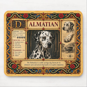 Tapis De Souris Dalmatien, Art de Bestiaire Médiéval